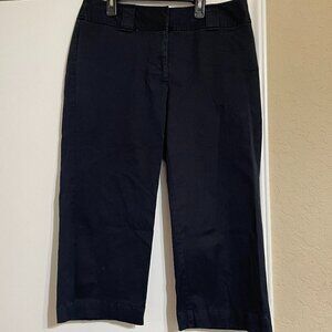 Womens Stretch Dk Blue Capri pants - Size 12